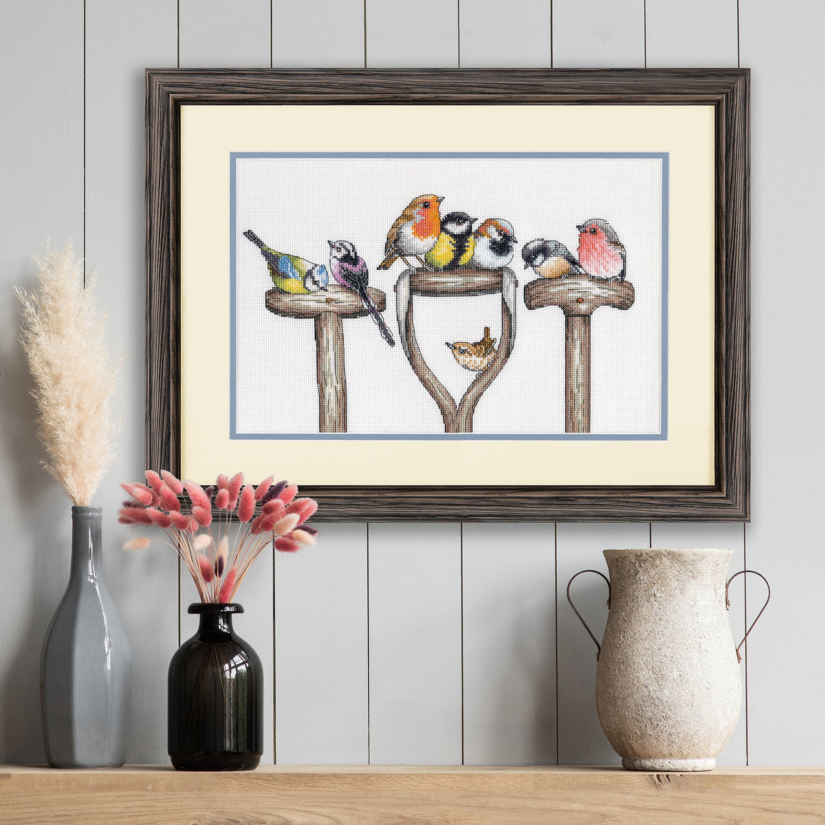 Dimensions Forks and Feathers cross stitch kit design