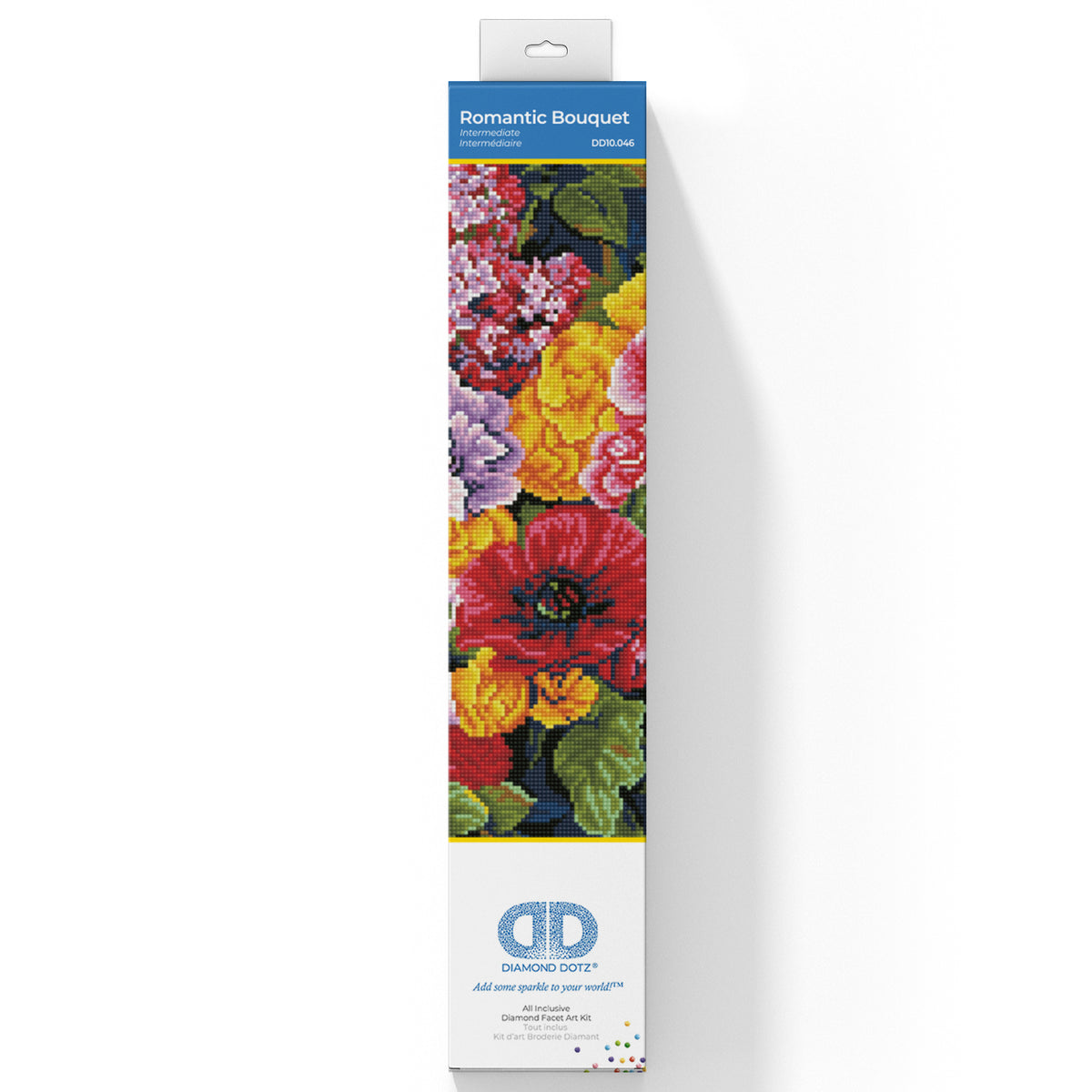 Diamond Dotz Romantic Bouquet diamond painting kit showing a flower bouquet