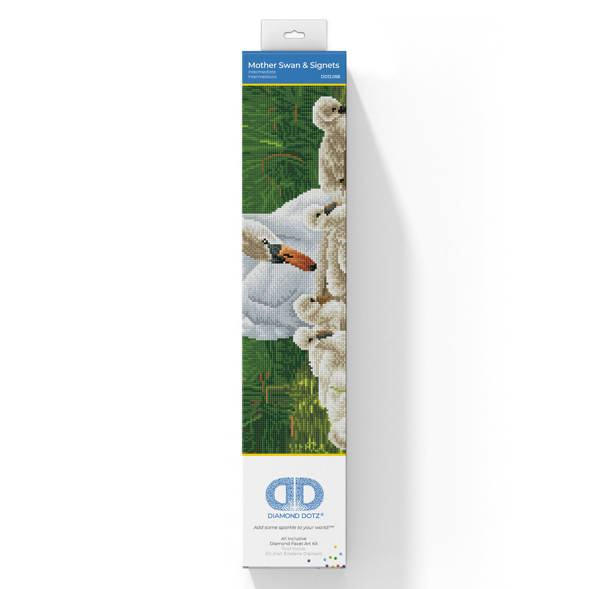 Diamond Dotz Mother Swan and Cygnets diamond painting kit design