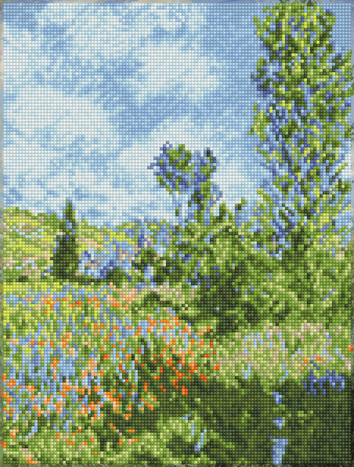 Diamond Dotz Diamond Painting Kit - View of Vetheuil (Monet)