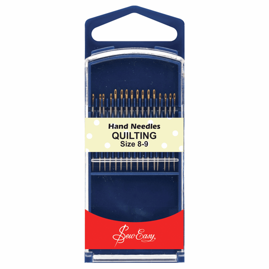Sew Easy Gold Eye Hand Quilting Needles - Size 8-9 (Pack of 16)