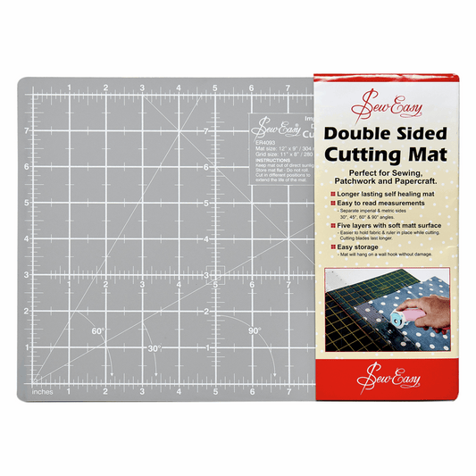 A4 Self Healing Cutting Mat - 30 x 20cm - Grey and Black
