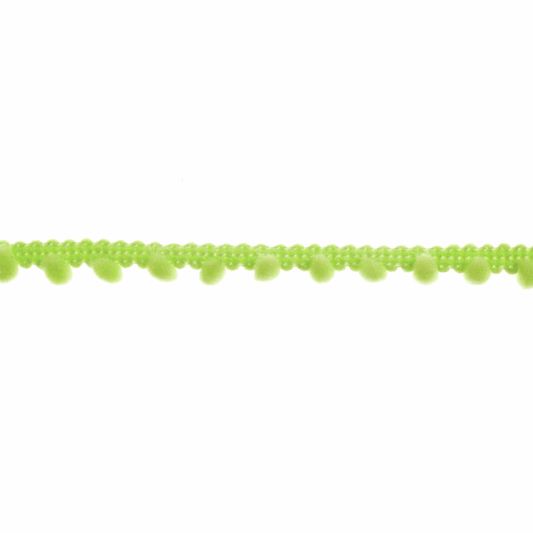 Trimits Small Lime Pom Pom Trim Edging - 27.4m x 7mm (Full roll)