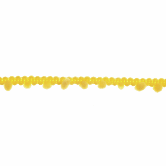 Trimits Small Yellow Pom Pom Trim Edging - 27.4m x 7mm (Full roll)