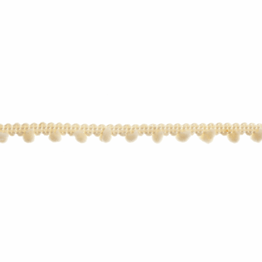 Trimits Small Cream Pom Pom Trim Edging - 27.4m x 7mm (Full roll)