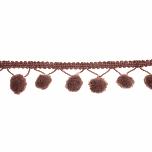 Trimits Large Mink Pom Pom Trim Edging - 18m x 20mm (Full roll)