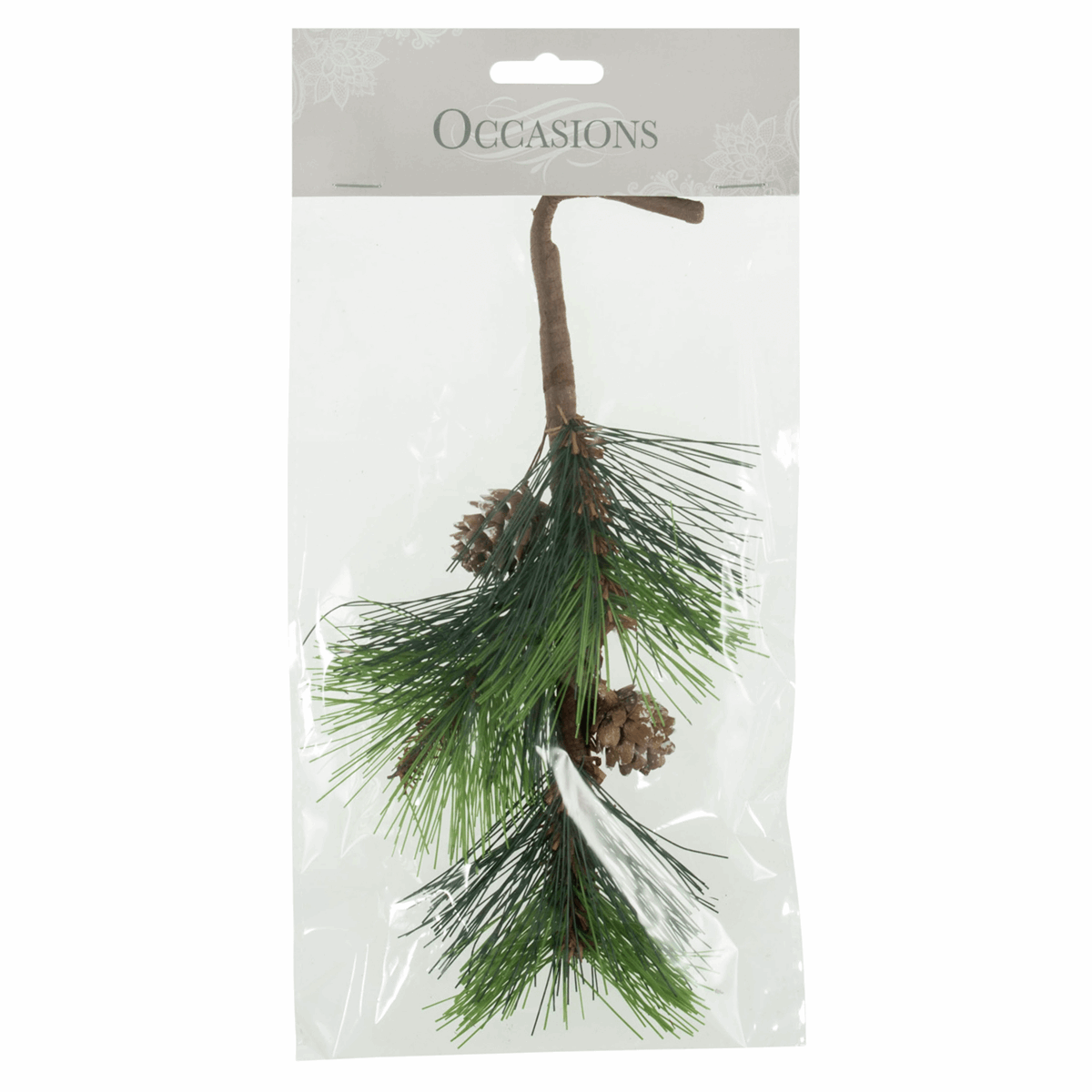 Artificial Scotch Pine Branch - 25cm (Single Stem)