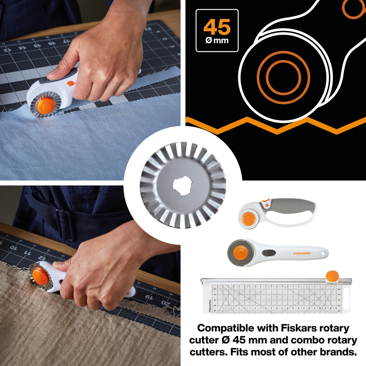 Fiskars 45mm pinking rotary blade