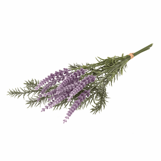 Artificial Lavender Bunch - 35cm (Pack of 6 Stems)