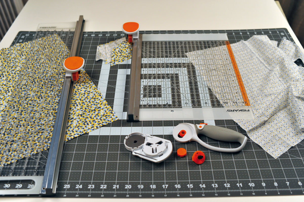 Fiskars square rotary cutter and ruler combo