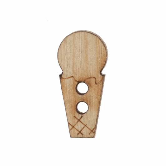 Trimits Wooden Alphabet Button (I) - 10mm/16 lignes