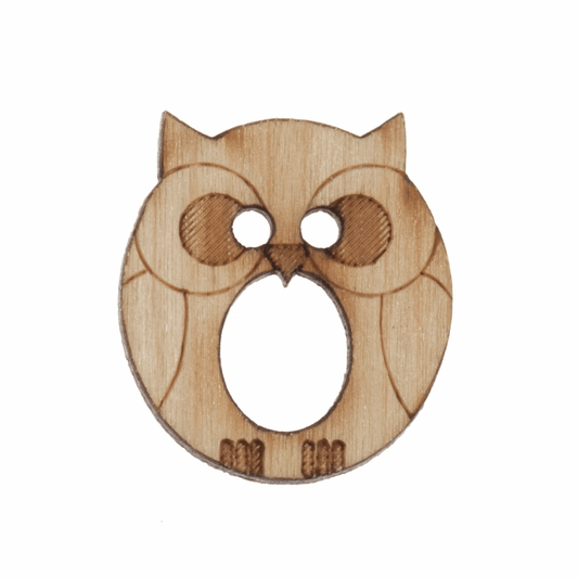 Trimits Wooden Alphabet Button (O) - 20mm/32 lignes