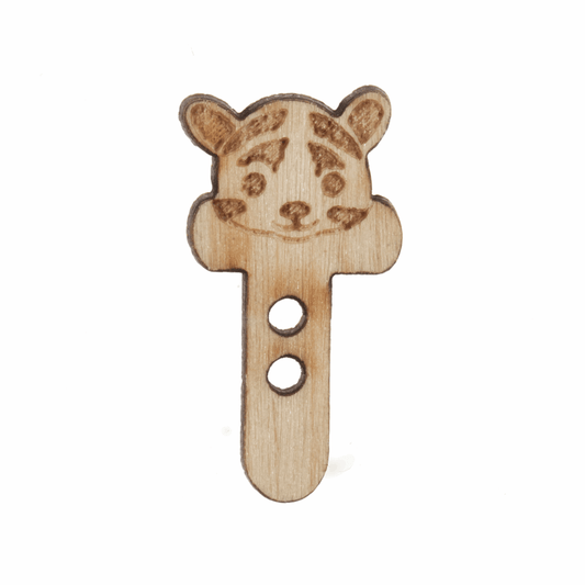 Trimits Wooden Alphabet Button (T) - 15mm/24 lignes