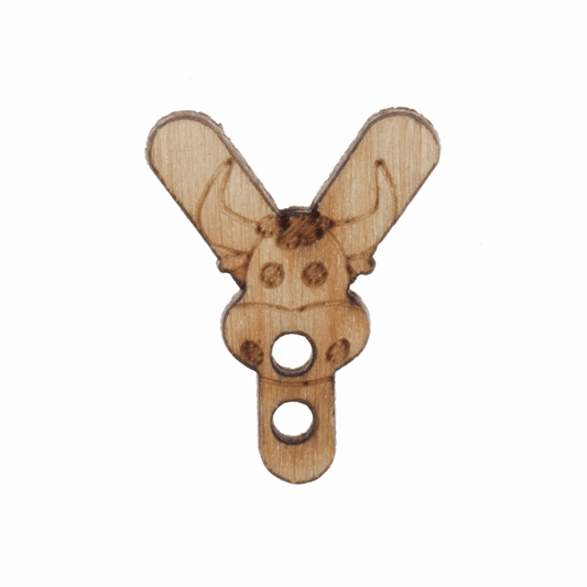 Trimits Wooden Alphabet Button (Y) - 18mm/30 lignes