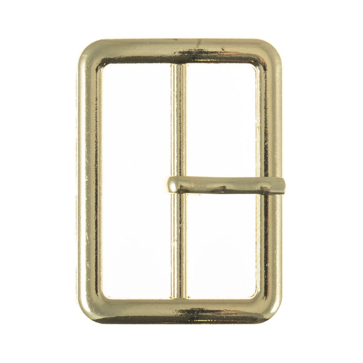Gold rounded rectangle prong buckle
