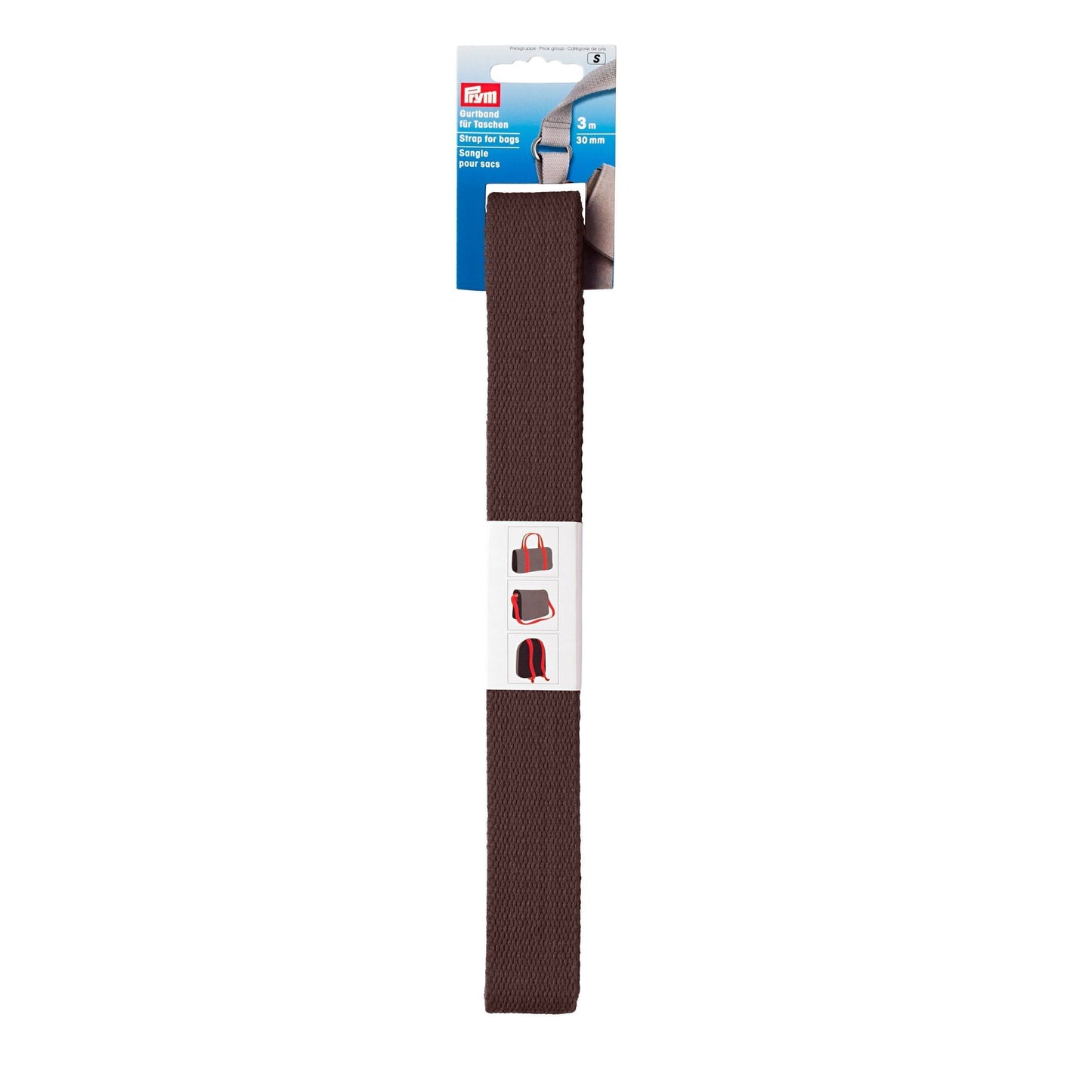 Prym Brown Bag Strap - 30mm x 3mm