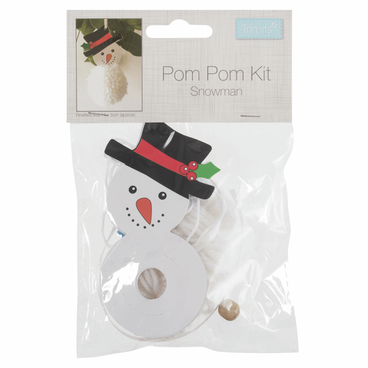 Trimits Pom Pom Decoration Kit - Christmas Snowman