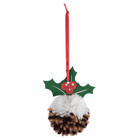 Trimits Pom Pom Decoration Kit - Christmas Pudding