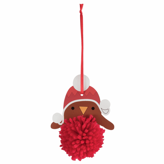 Trimits Pom Pom Decoration Kit - Christmas Robin