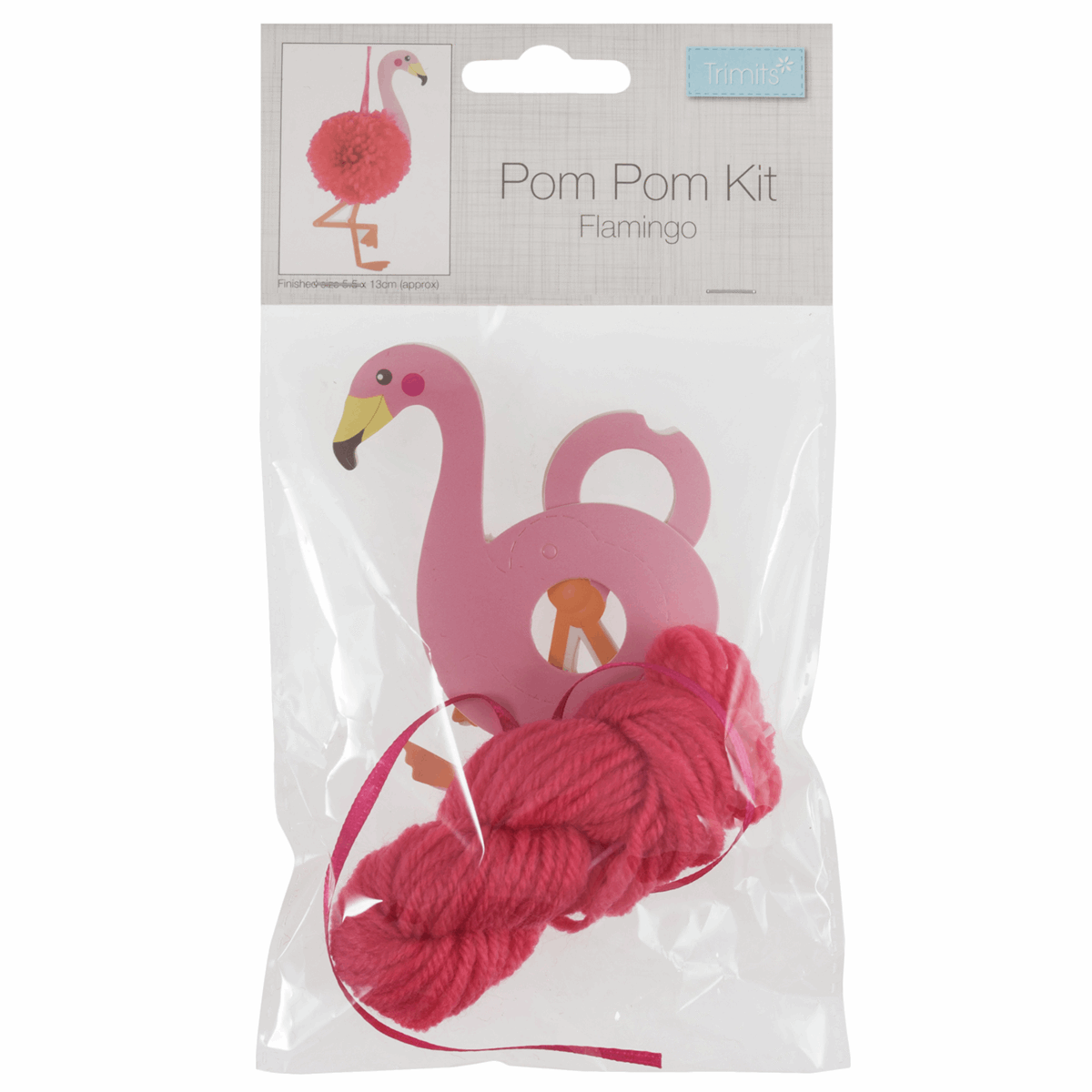 Trimits Pom Pom Decoration Kit - Flamingo