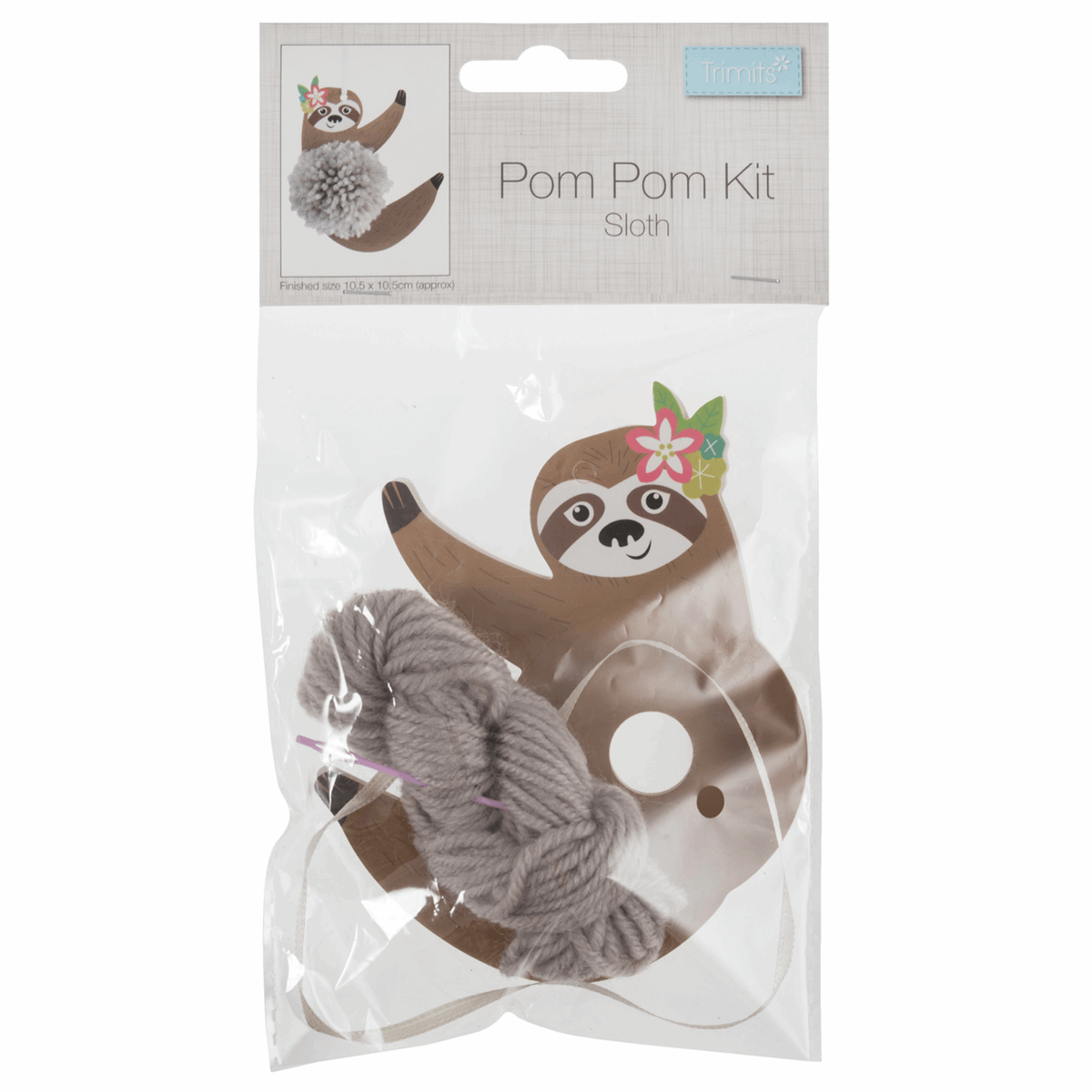 Trimits Pom Pom Decoration Kit - Sloth