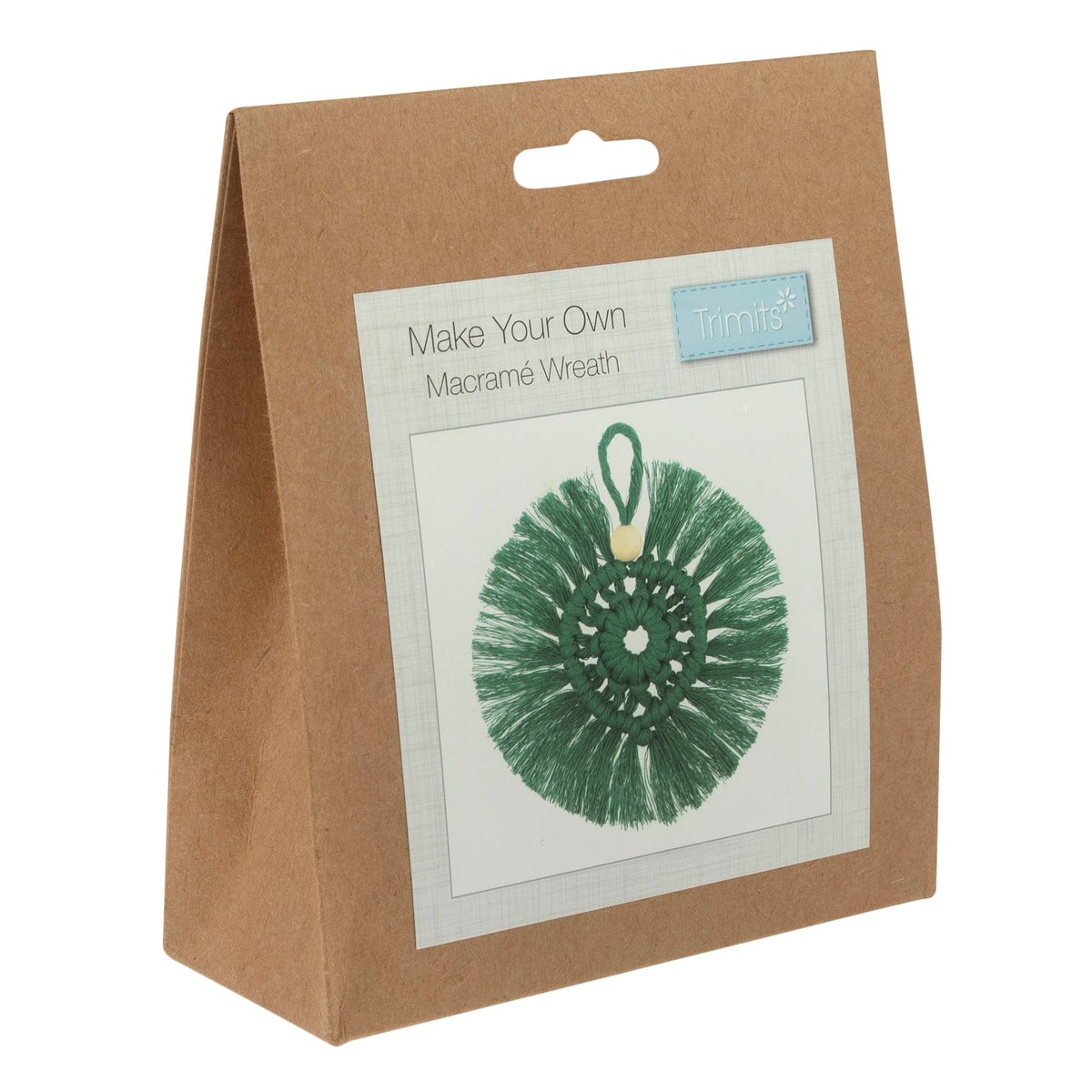 Trimits Macrame Kit - Decoration - Wreath - Green