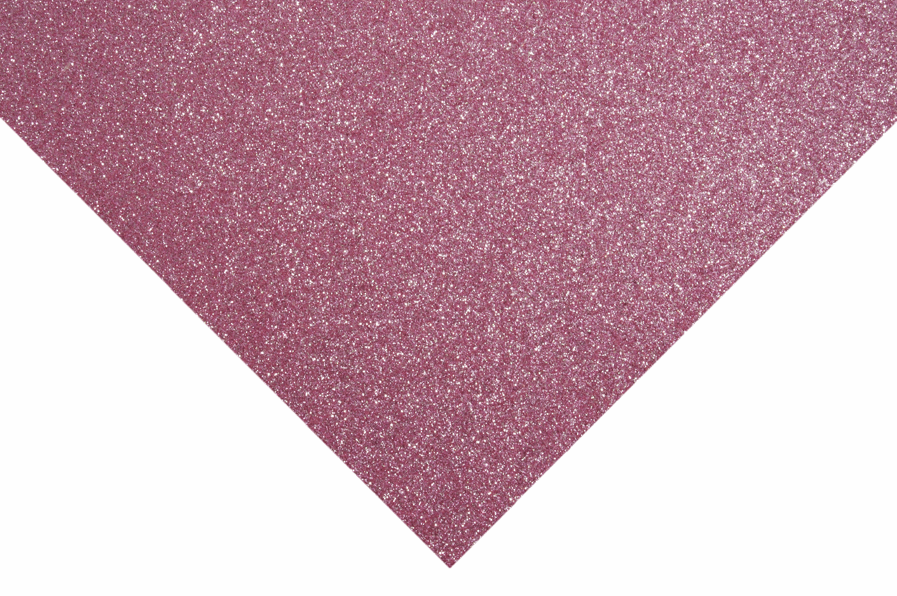 Trimits Glitter Felt Sheets - Light Pink 30 x 23cm (Pack of 10)
