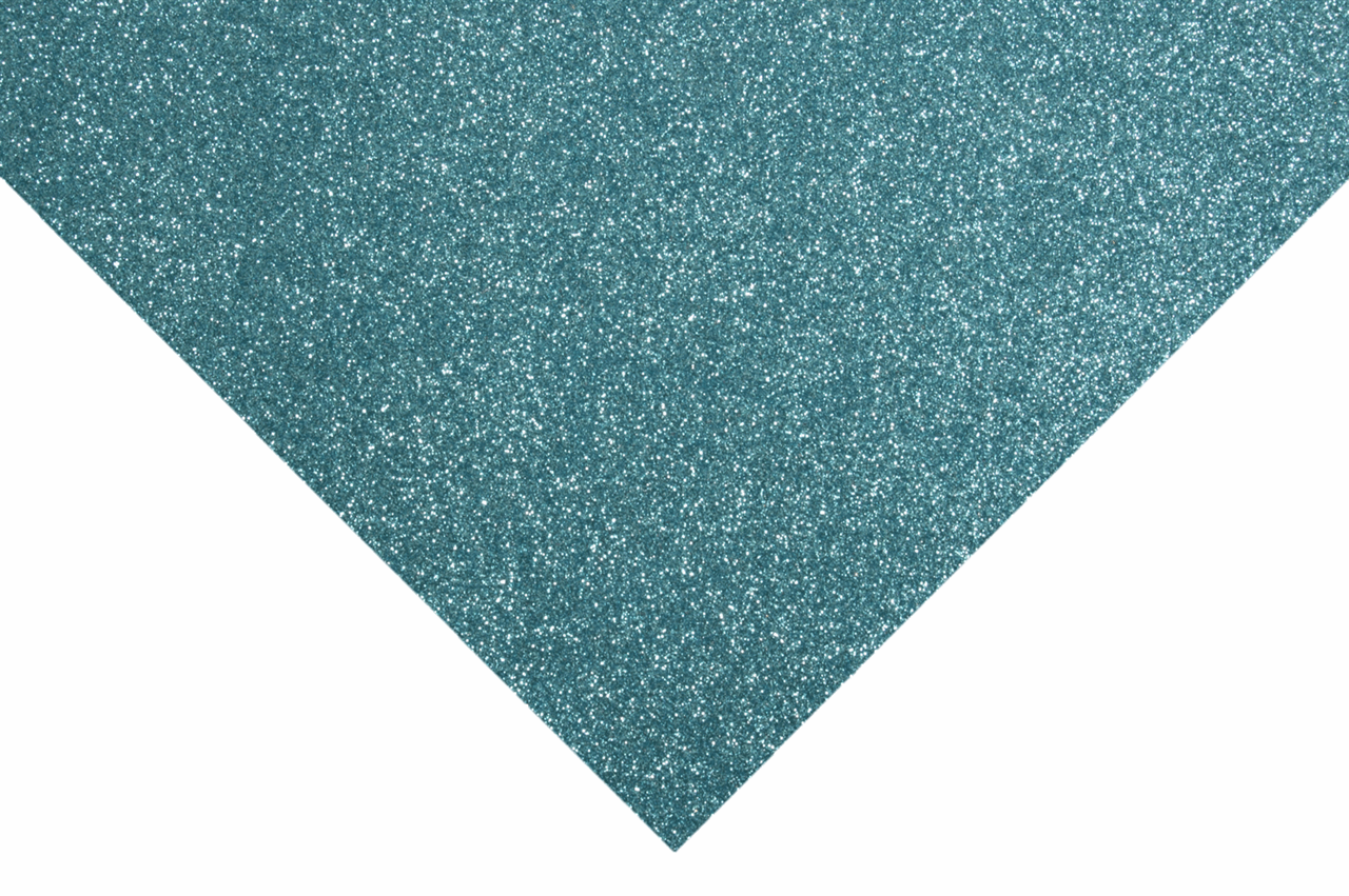 Trimits Glitter Felt Sheets - Light Blue 30 x 23cm (Pack of 10)