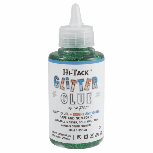 Trimits Hi-Tack Glitter Glue - Green 50ml