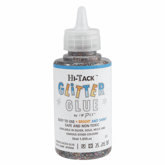 Trimits Hi-Tack Glitter Glue - Multi-Colour 50ml