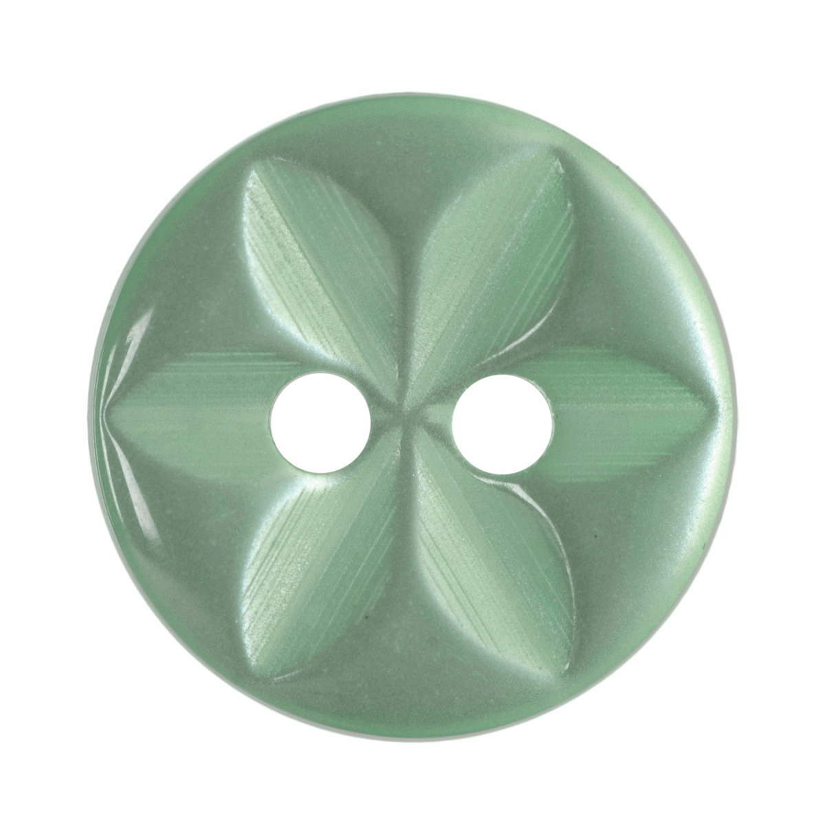 Hemline Lime Green Star Button - 11.25mm (Pack of 14)