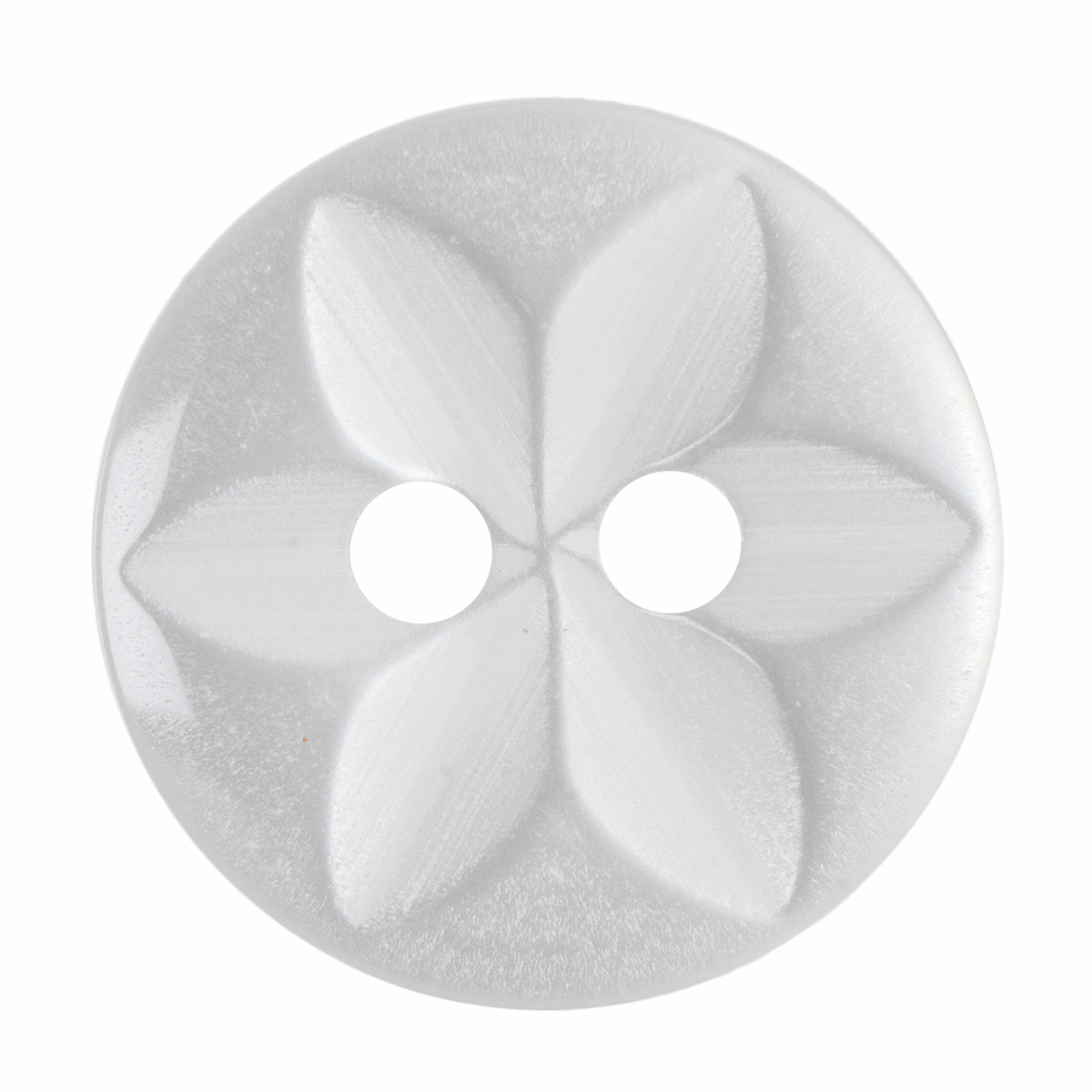 Hemline White Star Button - 13.75mm (Pack of 8)