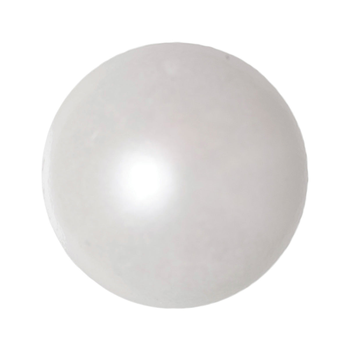 Cream pearl-effect round shank button