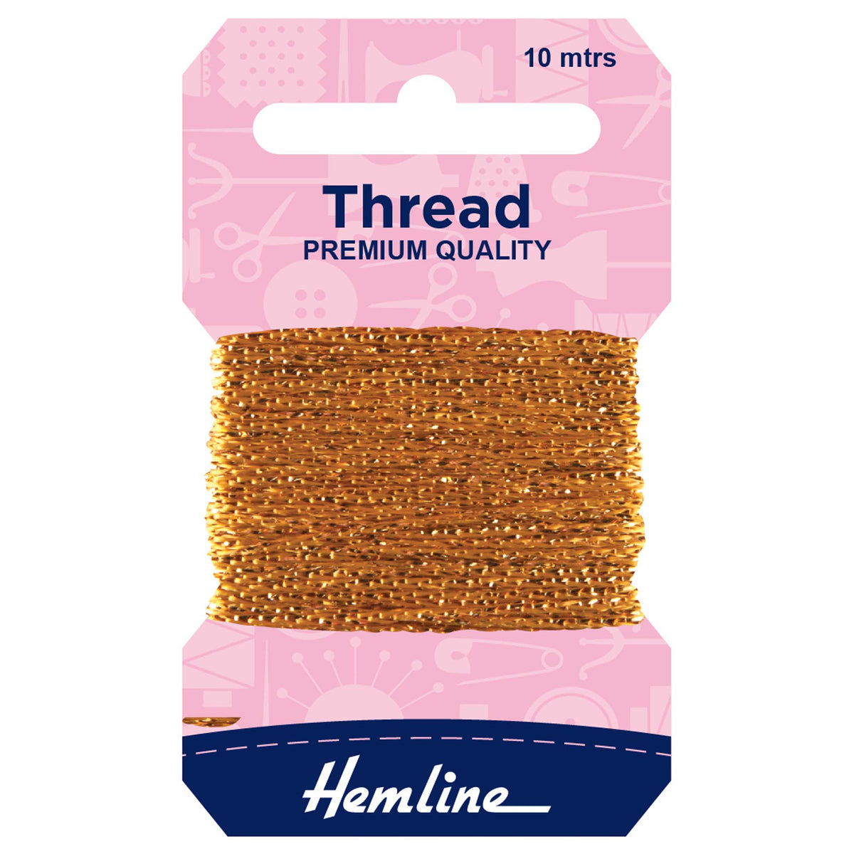 Reel of dark gold Hemline glitter thread