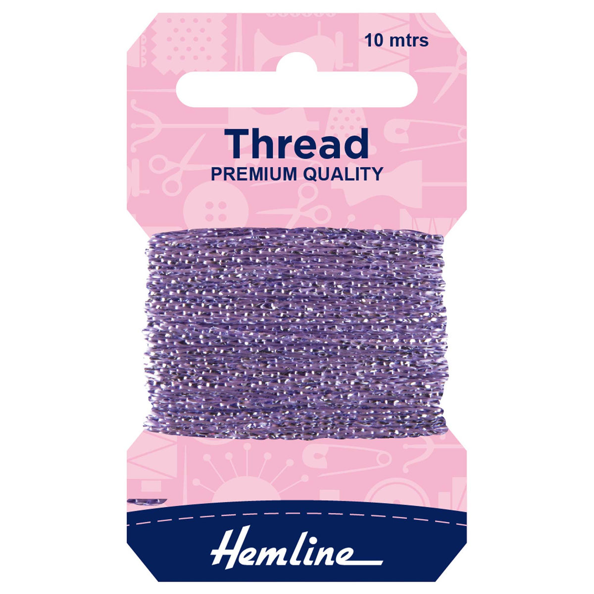 Reel of lilac Hemline glitter thread