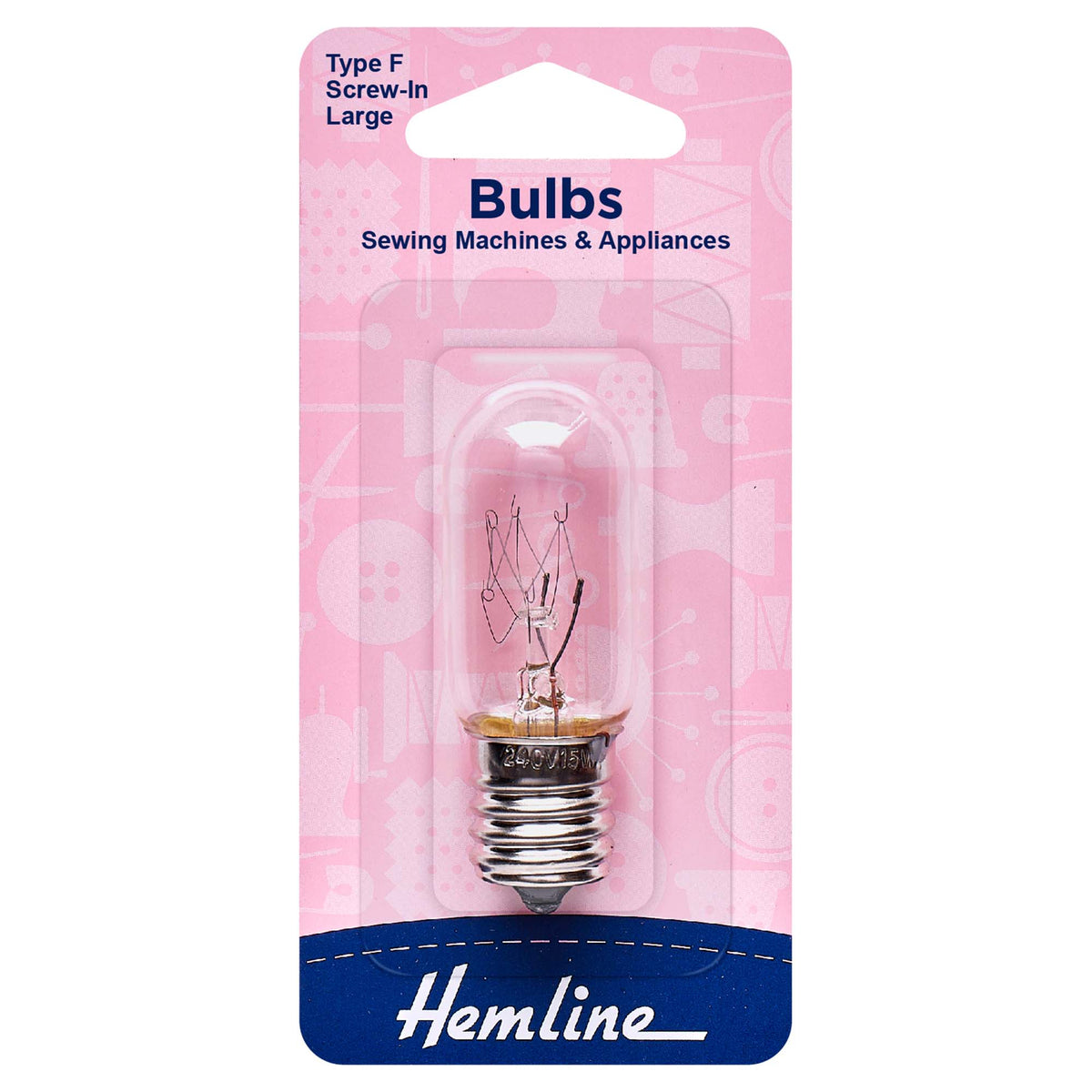 Hemline large screw-in sewing machine light bulb