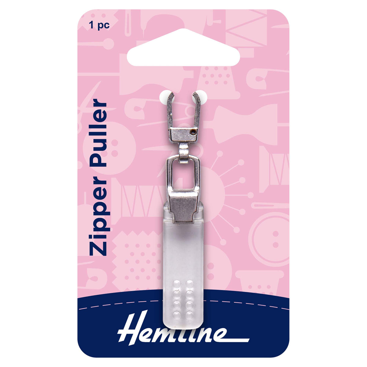 Transparent rectangle shaped zip puller