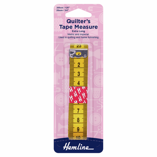 Hemline Quilters Extra Long Tape Measure - 300cm
