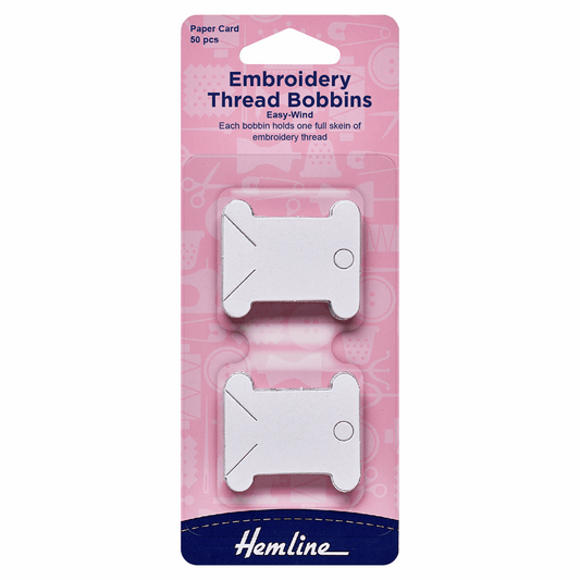 Embroidery Plastic Thread Bobbins x 50 Pieces