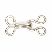 Hemline Nickel Hook & Eyes - Size 0 (14 Sets)
