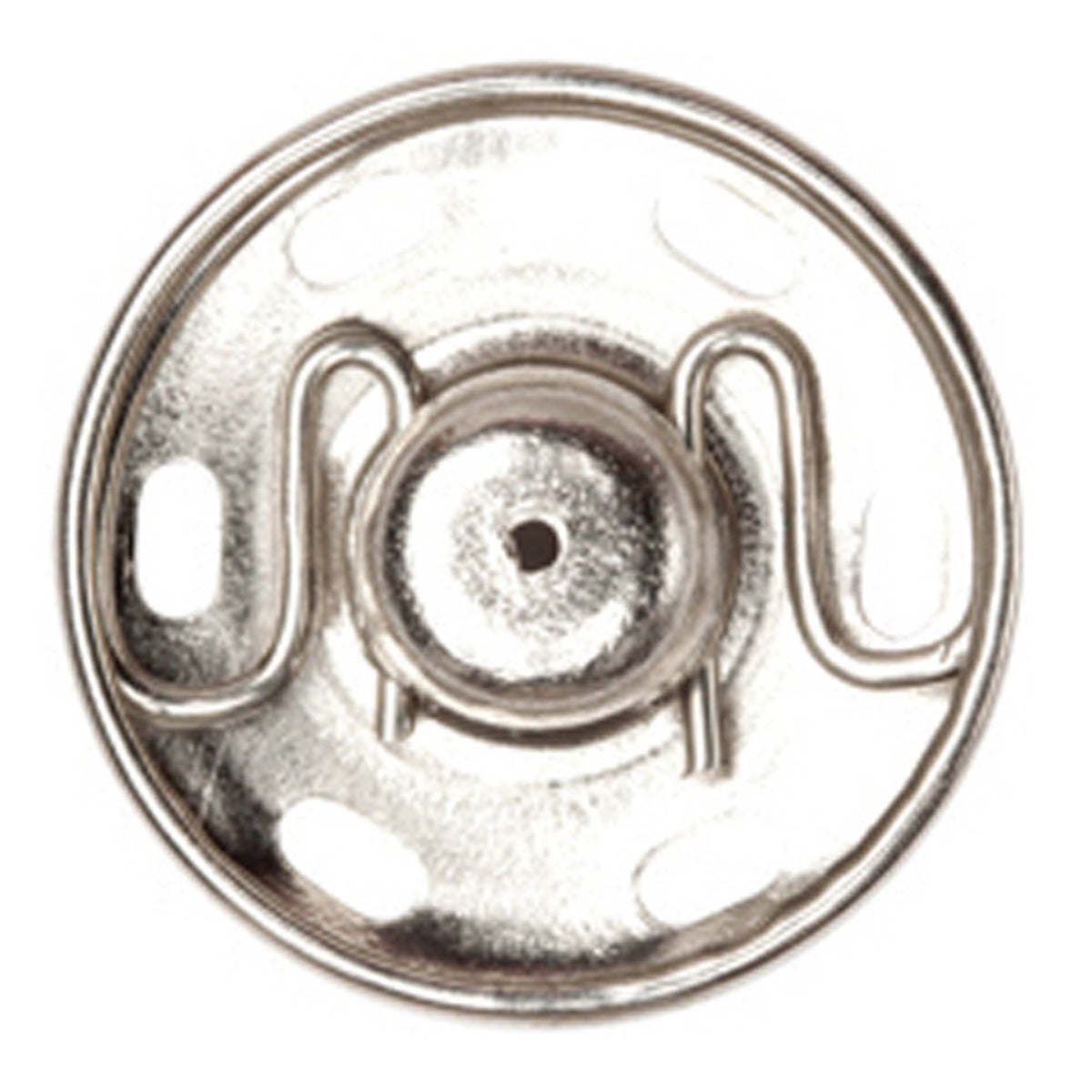 Hemline 18mm nickel sew-on snap fasteners on card