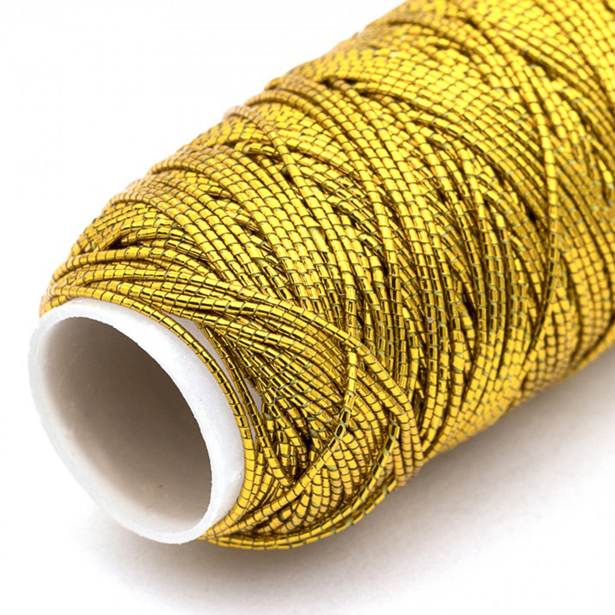 Hemline gold shirring elastic