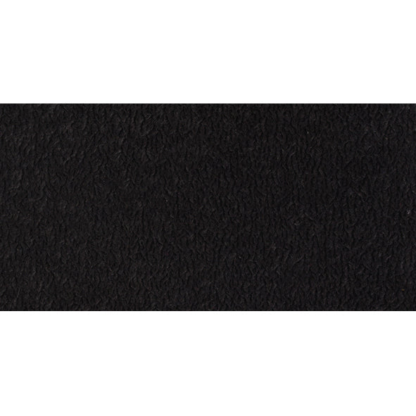Two black imitation suede elbow patches with stitching holes