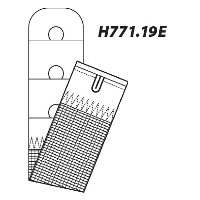 White bra back extender on a Hemline card