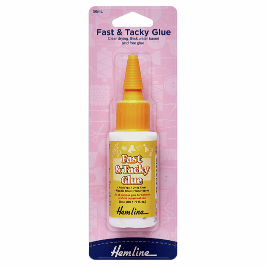 Hemline Fast & Tacky Glue - 50ml