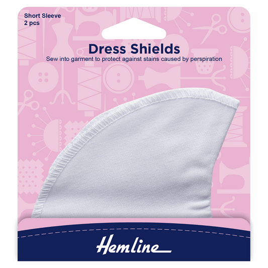 Hemline Short Sleeve Dress Shields - Medium
