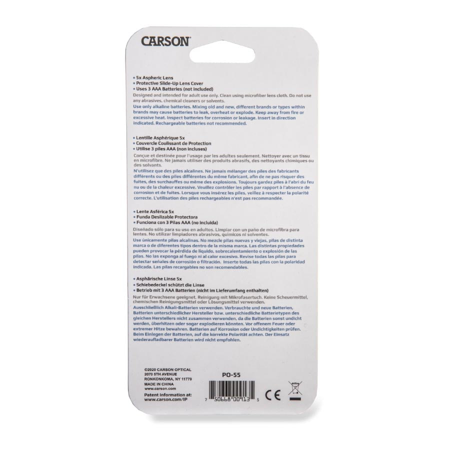 Carson Minibrite Pocket Magnifier 40X45Mm