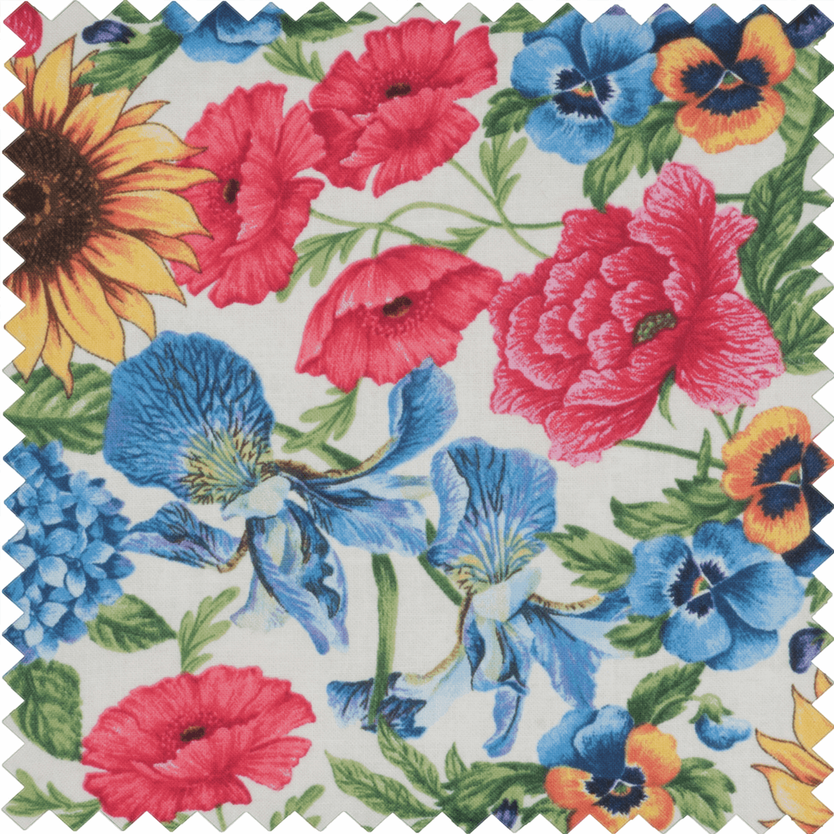Garden Floral Sewing Box - Deep Rectangle