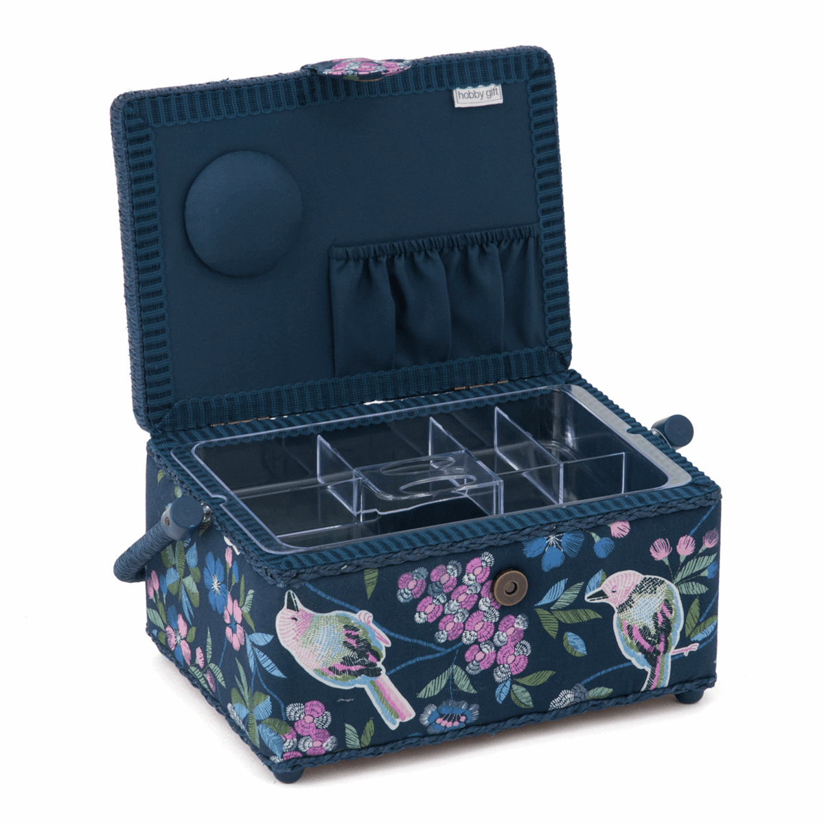 Floral Birds Sewing Box - Medium