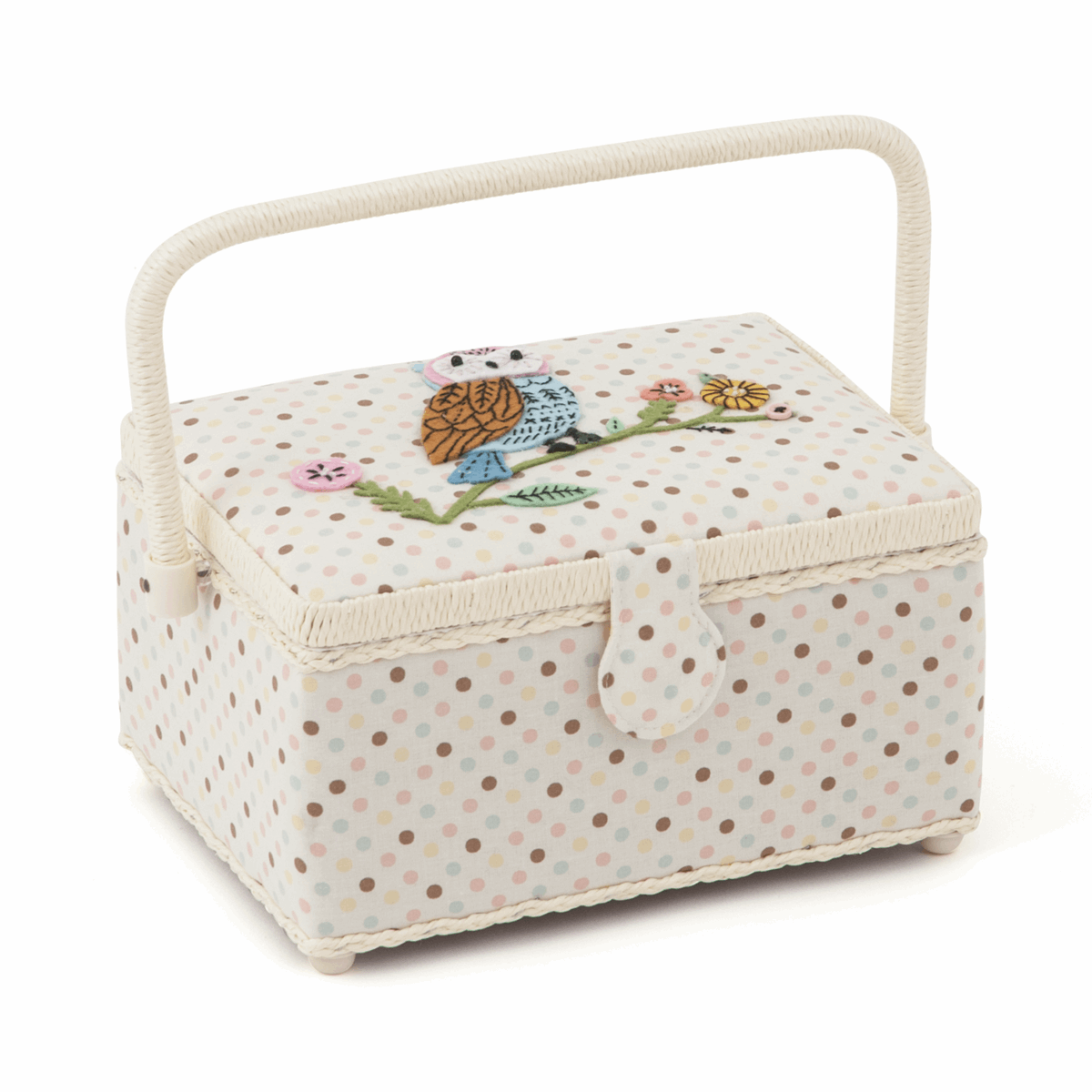 Owl Applique Sewing Box - Medium